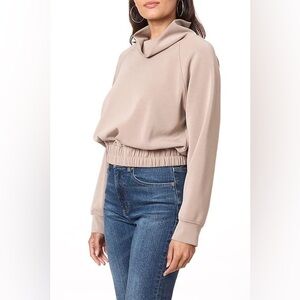 NWT | Scotch & Soda Smocked Hem Pullover Sweatshirt - Color Fungi - Size Small